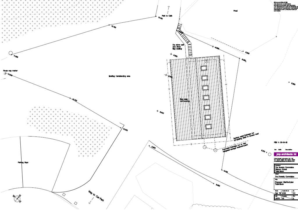 Gisburn toilet location plan.